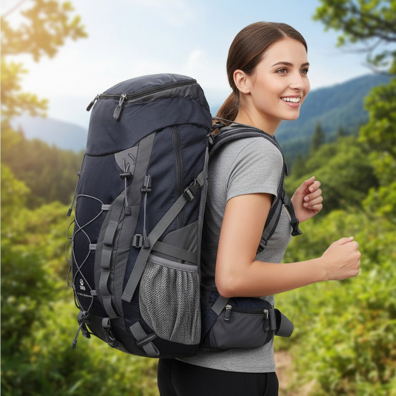 Adventure Gear | Outdoor Hiking Backpack with Ergonomic Support | Versatile Camping Companion for Comfort and Functionality 1
