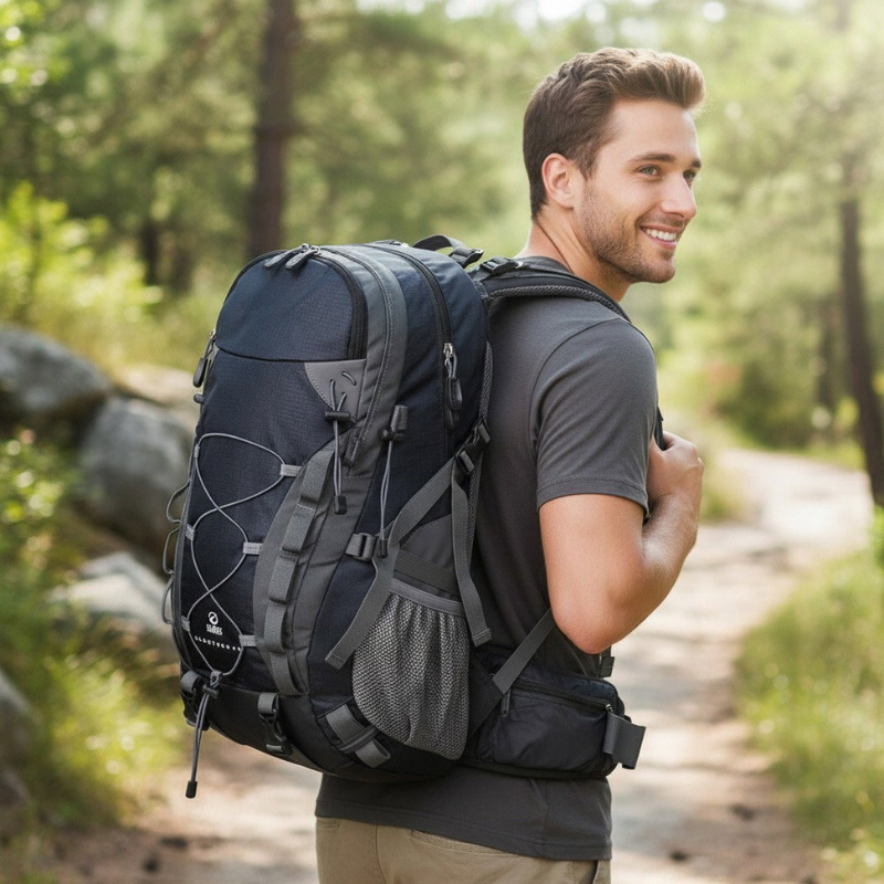 Adventure Gear | Outdoor Hiking Backpack with Ergonomic Support | Versatile Camping Companion for Comfort and Functionality 1