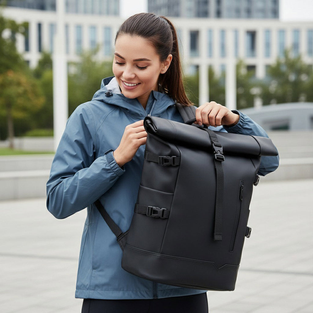 AquaGuard | Waterproof Laptop Backpack for Men with USB Charging Port | Stylish Tech Backpack for Daily Use 0