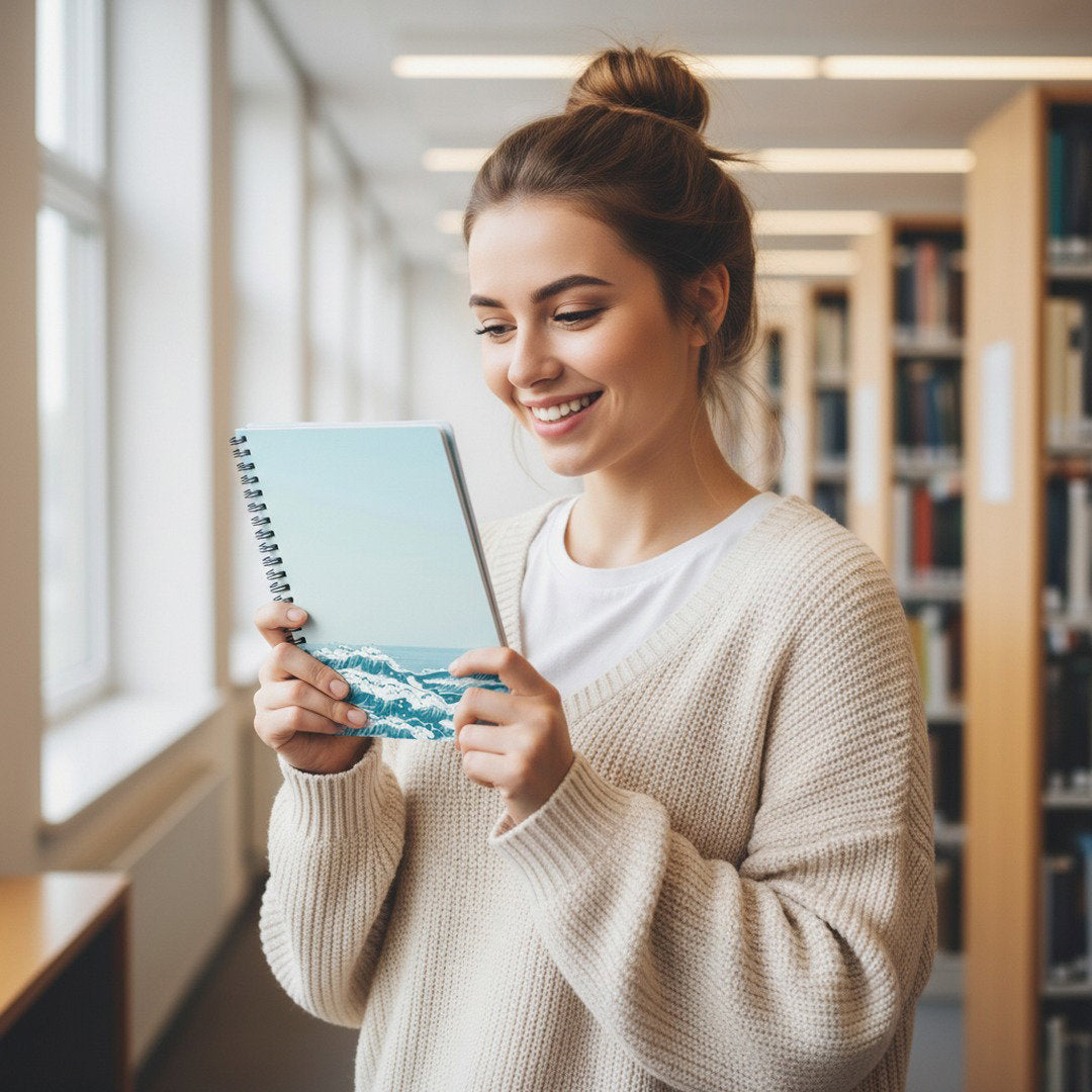 Stylish Spiral Notebook | 118 Ruled Pages with Flat-Lying Design | Perfect for Notes and Affirmations 4