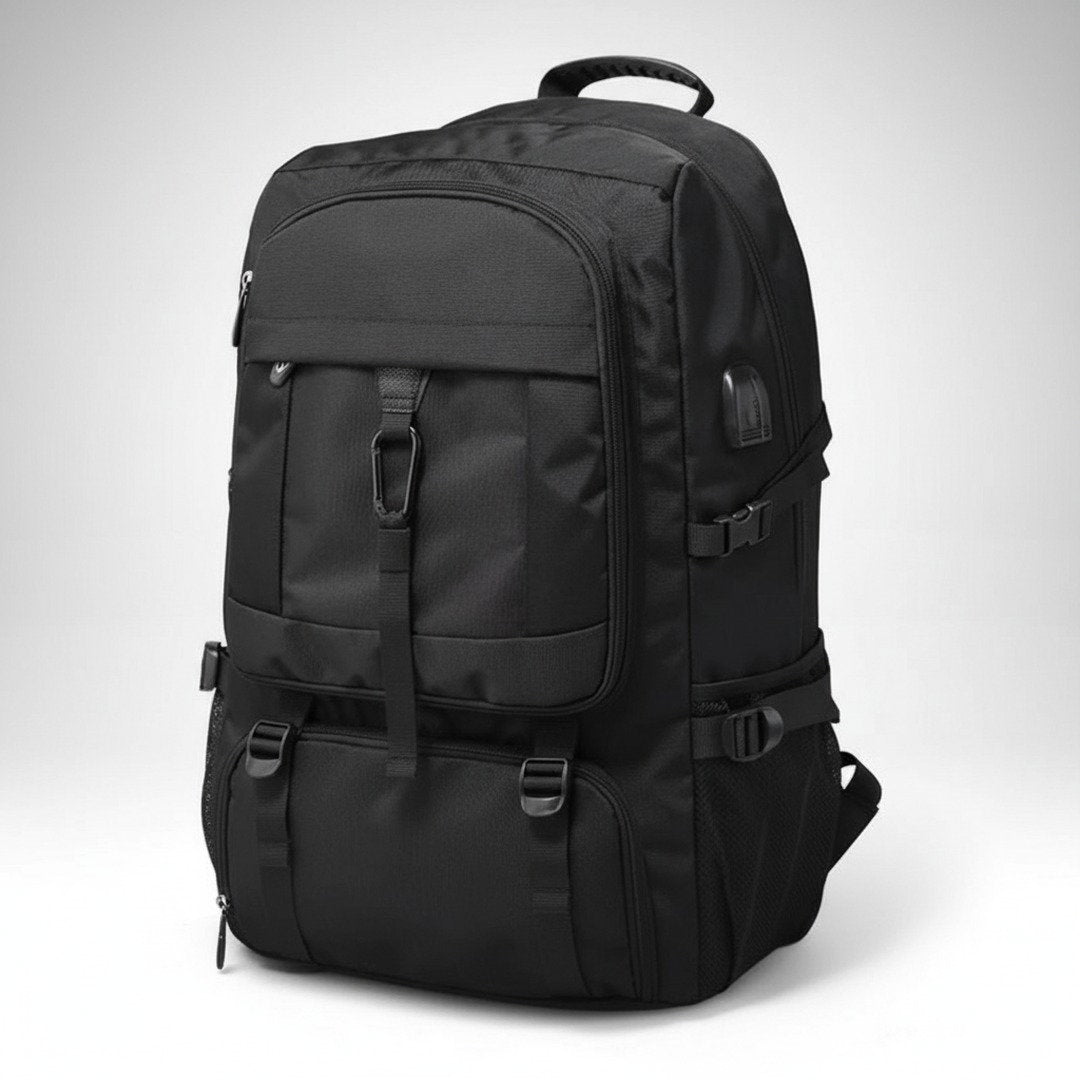 Travel Backpack Pro | 50L Expandable Rucksack with USB Charging Port | Ergonomic Design for Comfort and Organization 3