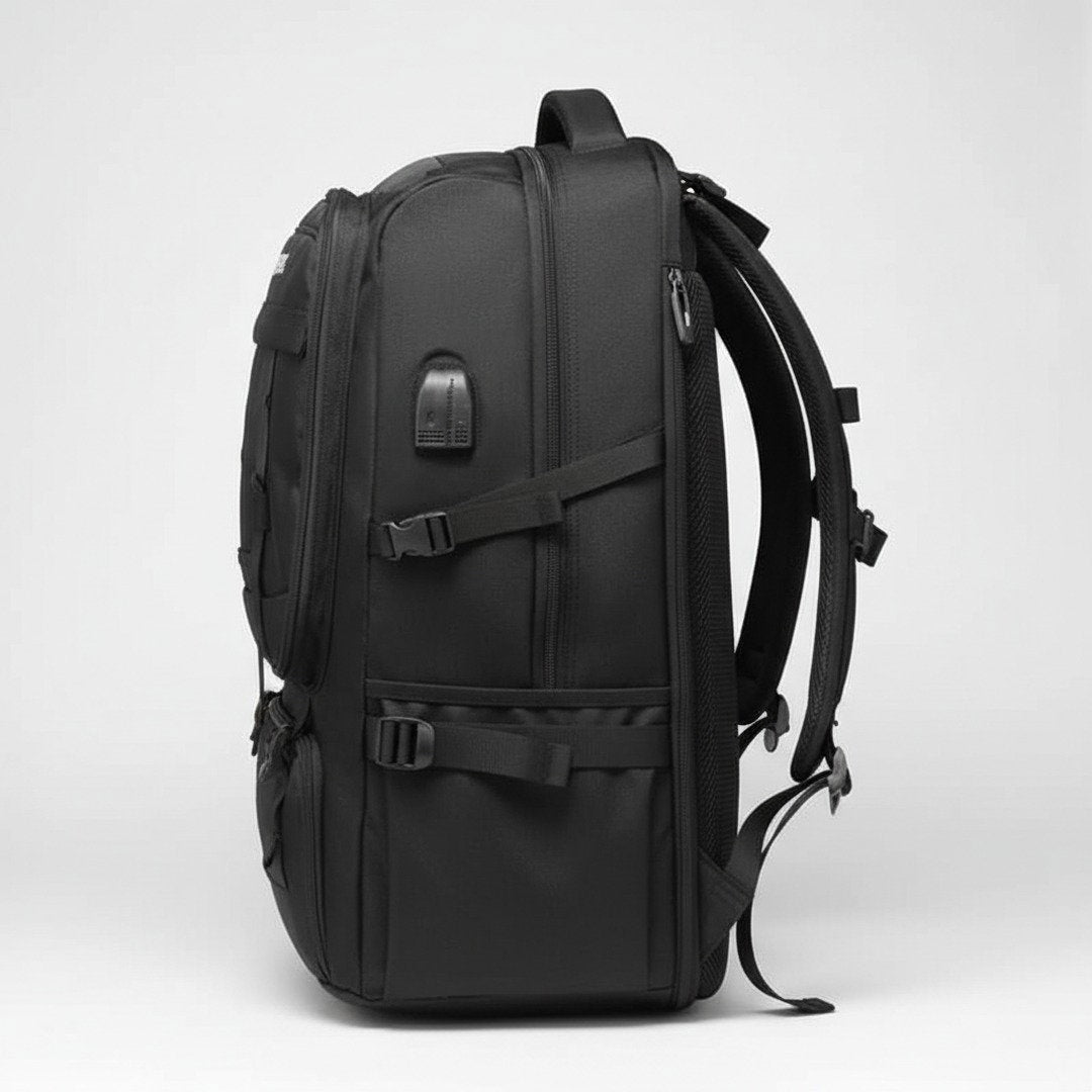 Travel Backpack Pro | 50L Expandable Rucksack with USB Charging Port | Ergonomic Design for Comfort and Organization 3