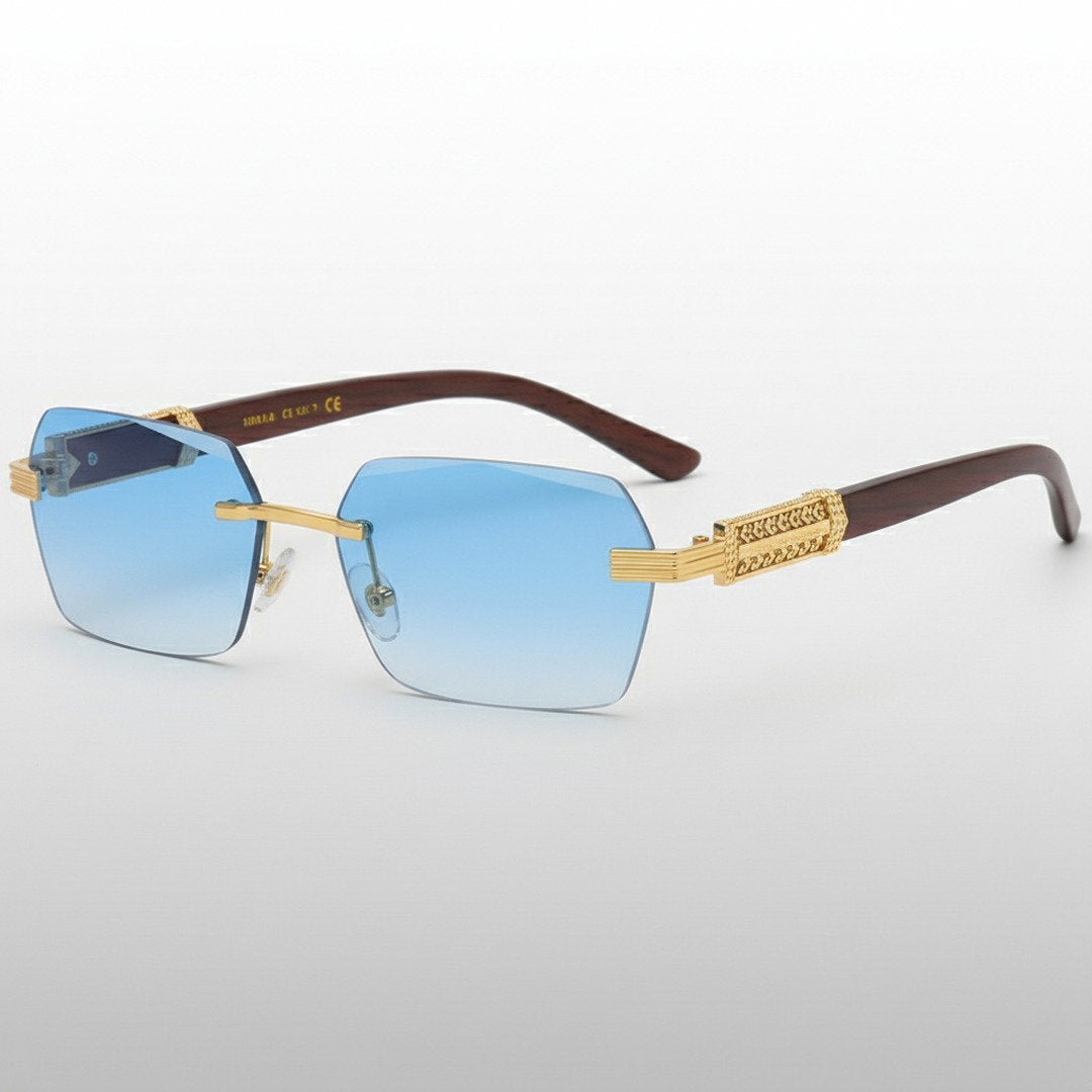 Verro Collection | Rimless Sunglasses with Rectangular Lenses | Stylish Accessory for Modern Elegance 3