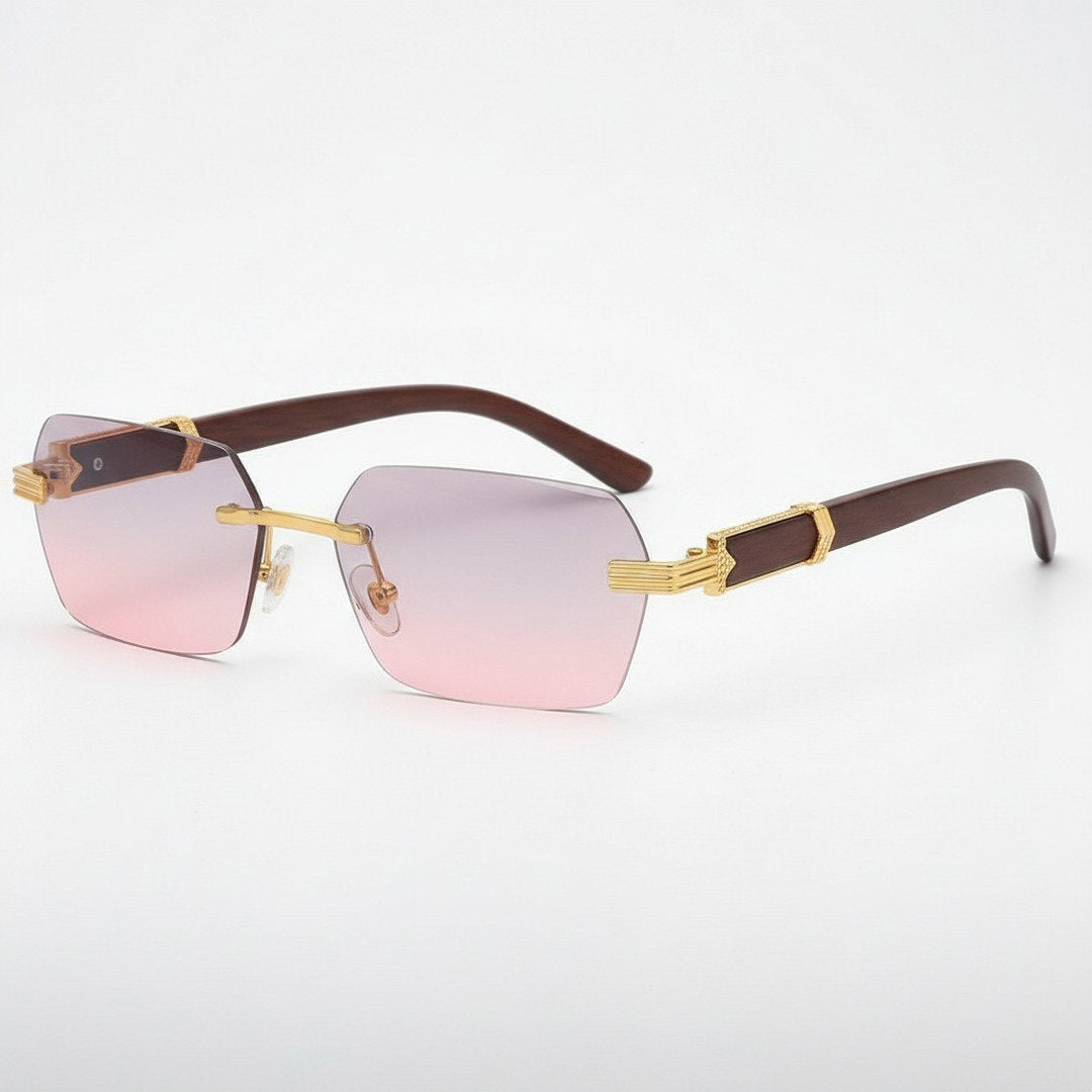 Verro Collection | Rimless Sunglasses with Rectangular Lenses | Stylish Accessory for Modern Elegance 3