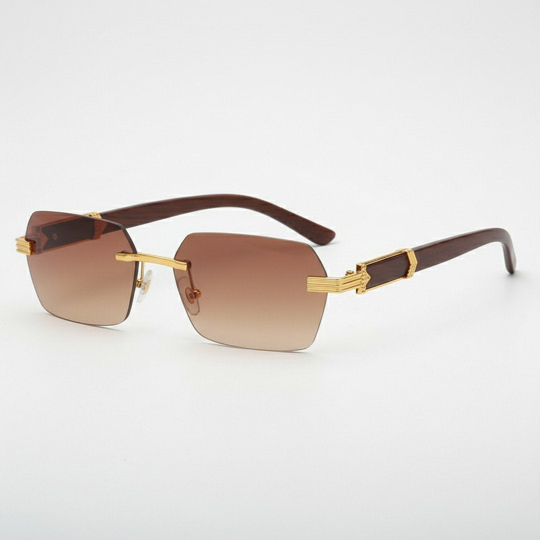 Verro Collection | Rimless Sunglasses with Rectangular Lenses | Stylish Accessory for Modern Elegance 3