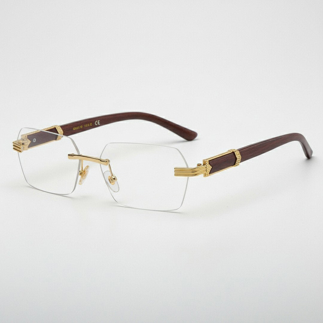 Verro Collection | Rimless Sunglasses with Rectangular Lenses | Stylish Accessory for Modern Elegance 3