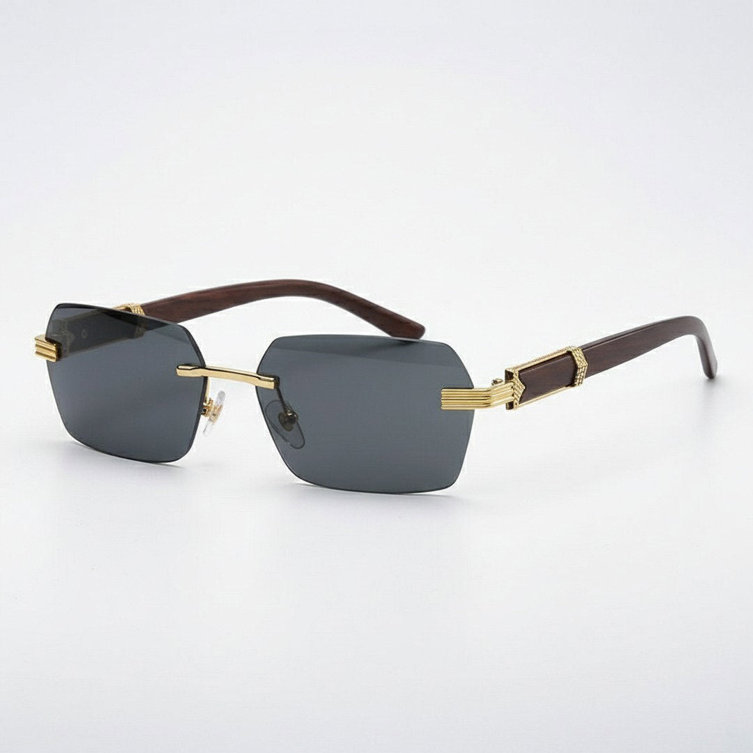 Verro Collection | Rimless Sunglasses with Rectangular Lenses | Stylish Accessory for Modern Elegance 3