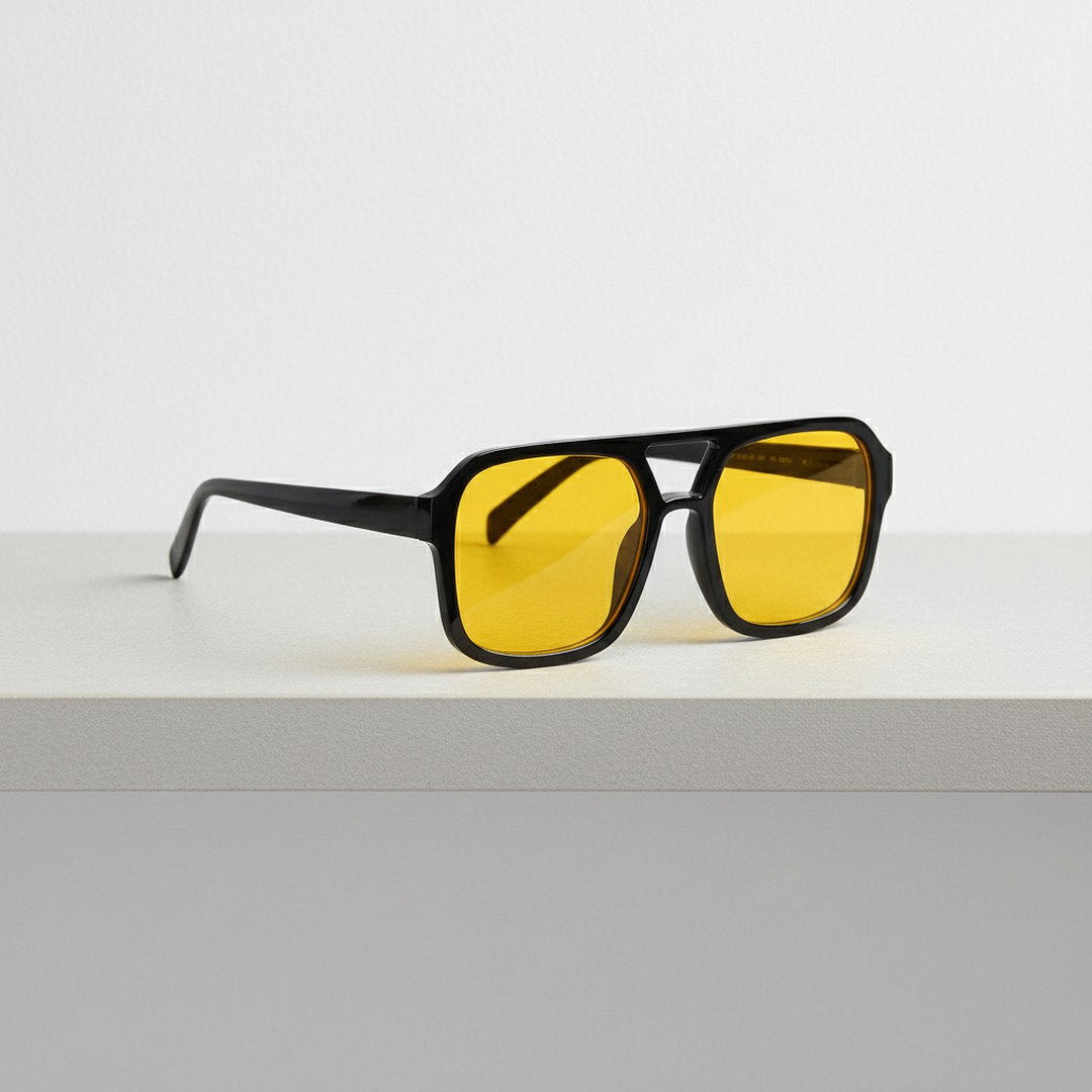 Vintage Oversized Square Frame Sunglasses with UV400 Protection | Stylish Design for Eye Safety 0