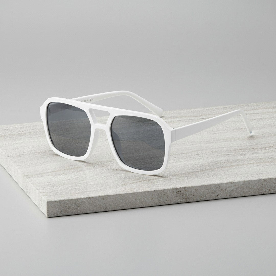 Vintage Oversized Square Frame Sunglasses with UV400 Protection | Stylish Design for Eye Safety 0