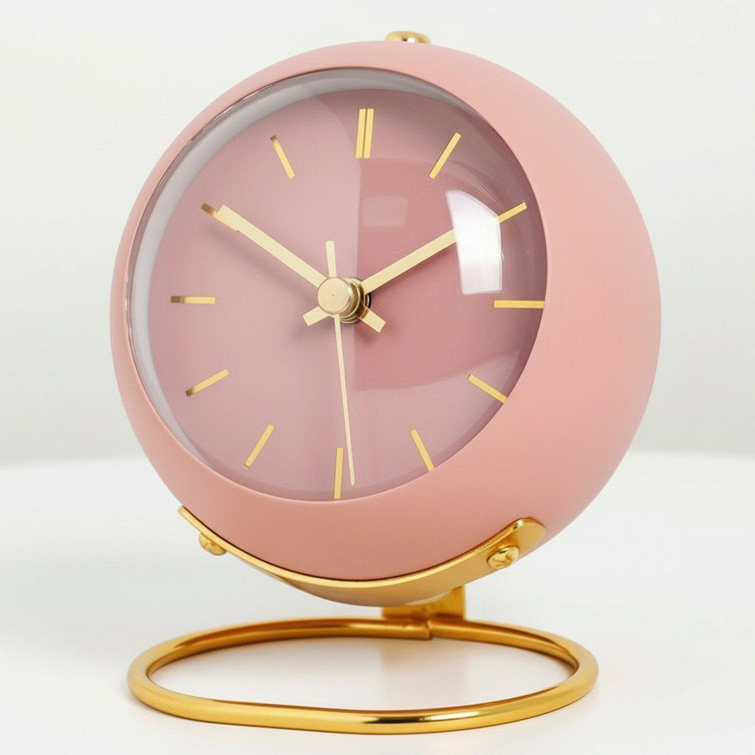 Vintage Style | Retro Analogue Alarm Clock with Silent Mechanism | Compact Design for Peaceful Sleep 7